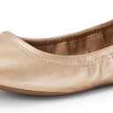Amazon Essentials Women's Belice Comfortable Slip-On Ballet Flats Shoes, Rose Gold, 7.5