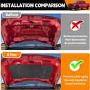 Soundproof Liner Compatible with 2021-2024 Ford F150 3.5L (Exclude Raptor) Hood Sound Insulation Mat PET Felt Engine Heat Insulation Shield for 2023 F150 Accessories