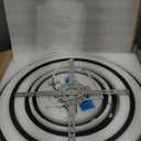 Modern LED Ceiling Light 106W Dimmable Acrylic Ceiling Lamp with Remote Control 6 Rings Circle Living Room Light Fixtures Ceiling Black Ceiling Chandelier Lighting for Bedroom Dining Room (5+1B01)