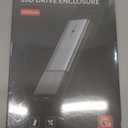 NVME Enclosure, SETMSPACE Tool-Free M.2 Enclosure with 2-in-1 USB C Adapter, External Reader for 2280 2260 2242 2230 NVME SATA SSD of M Key or B+M Key, Gray Aluminium Alloy M2 Case Come with Heatsink