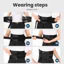 New Lower Back Brace for Men and Women, Lumbar Support with Adjustable Straps, Breathable & Heavy Duty, IV-Shaped Support for Sciatica Pain Relief, Posture Corrector for Rehabilitation, Work, Sports