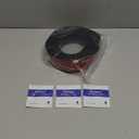 Greymond Floor Transition Strip - Self-Adhesive PVC Trim for Carpet to Flooring, Threshold Gap Cover (10ft x 1.57in, Black)