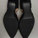 RIBONGZ Comfortable Kitten Heels for Women Pointed Closed Toe Ankle Strap Buckle Heels Slip on Low Heel Church Pumps Wedding Bridal Party Dressy Shoes (10, Black)