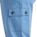 Lee Women's Ultra Lux Comfort with Flex-to-Go Cargo Capri Pant (Blue, M)