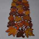 Fall Decorations for Home Fall Table Runner 36 Inches Long with Embroidered Maple Leaf. Thanksgiving Decorations for Dining Room Kitchen Table Seasonal Holiday Harvest Party Decor