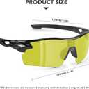OXG 6 Pack Safety Glasses, Scratch Resistant Wraparound Lenses ANSI Z87.1 Protective Eyewear for Unisex