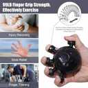 Glitzgrip Arm Builder 2025 New Hand Forearm Ball Strengthener and Finger Grip Exerciser Balls Wrist Strengthening Guitar Finger Gripper Strength Trainer Hand Squeezer Stretcher Extender Workout