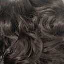 KooKaStyle Invisible Wire Hair Extensions with Transparent Headband Adjustable Size 4 Secure Clips Long Wavy Synthetic Hair Secret Wire Hairpiece 20 Inch Reddish Chocolate Brown for Women