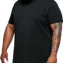 CC Provided T-Shirt, Men's Big and Tall, Black, 4X Tall