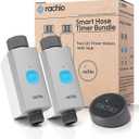 Rachio Smart Hose Timer (2 Valves + 1 WiFi Hub) – AppControlled Outdoor Faucet Timer, Quick Install & Scheduling, Expandable System