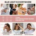 Cyxus Blue Light Glasses for Woman, Stylish Cat Eye Blue Light Blocking Computer Glasses for Working, Laptop and Screen Use