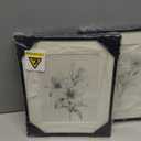 Framed Black and White Botanical Wall Art for Bathroom, Farmhouse Floral Plant Artwork for Bathroom Walls, 4 Piece Minimalist Vintage Picture Prints for Bedroom Kitchen Living Room Wall Decor, 8x10 In