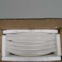 White Salad Plates Set of 6, 7.5 Inch Ceramic Plates  White Porcelain Appetizer & Dessert Plates for Kitchen, Salad, Snack & Everyday Use, Microwave & Dishwasher Safe