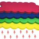 1.625 inch Cloning Collars 72 Pack and 12 Aeroponic Cloner Sprayers for HortiPots Clone Machine 35 Site 70 Site 140 Site (Mix-Colors Pack of 72)