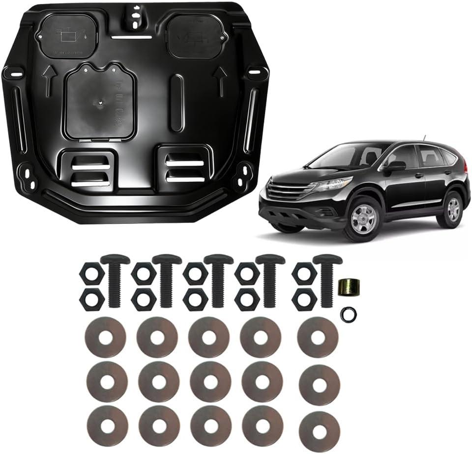 Engine Splash Shield Fit for Honda CR-V 2007 2008 2009 2010 2011 2012 2013 2014 Engine Case Guard Under Cover Compatible with CRV Front Engine Guard Mud Flaps