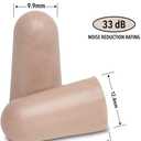 Mack's Ultra Soft Foam Earplugs, 100 Pair Bag - 33dB Highest NRR, Comfortable Ear Plugs for Sleeping, Snoring, Travel, Concerts, Studying and Loud Noise | Made in USA (Beige)