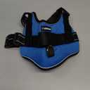 rabbitgoo Dog Harness Medium Sized, Easy On Pet Vest with One Buckle, No Pull Adjustable Service Harness with D-Ring & Handle, Reflective for Safety Walking, Training, Blue, Medium