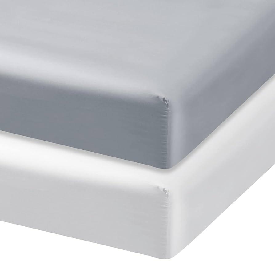 SiinvdaBZX Satin Crib Sheets for Baby Hair, Silky Soft Beige Crib Fitted Sheets for Standard Crib and Toddler Mattress, 28 x 52 x 8In (Pack of 2)