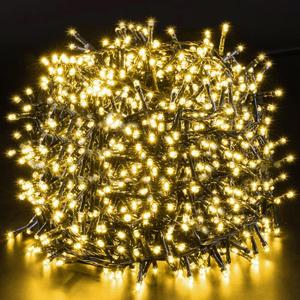 Novtech Christmas LED Outdoor String Lights 164FT 2000LEDs Xmas Fairy Plug in Christmas Lights - Waterproof Decorative String Lights for Home Garden Wedding Party Holiday - Warm White