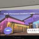 Nexillumi Permanent Outdoor Lights for House, 100ft Smart RGB LED Lights Outside with 16 Million DIY Colors, IP67 Waterproof Eternity Eaves Lighting for Christmas Halloween Holiday Daily Decorations