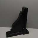 Pemberly Row Traditional Plastic Decorative Brackets in Espresso (Set of 2)