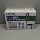 Sangohe Step Stool with Handle for Elderly, Aluminum Step Stools for Adults, Step Stool for Bed, Step Stool with Adjustable Handle and Legs, 275LBS Weight Capacity, 503A