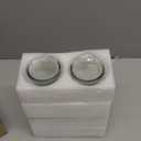 Set of 2 Glass Carafe with Lids, 1 Liter Water Pitcher Carafe for Mimosa Bar, Brunch, Cold Water, Beverage, Wine, Iced Tea, Lemonade - 2 Wooden Chalkboard Tags Included