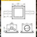 Highcraft TC100 Universal Inlet/Outlet Box Replacement White ABS