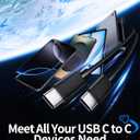 USB C to USB C Cable, 2-Pack 3FT 60W Fast Charging Cable Type C Charger Cord for iPhone 17/17 Pro/17 Pro Max/Air/16/15 Pro Max/Plus, iPad, MacBook, Galaxy S25/S24/S23, Pixel 10/9/8/7, Tablet, Android