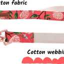 Elegant little tail Dog Leash, Strong and Durable Traditional Style Dog Leash, Webbing Dog Leashs, Soft Walking Pet Leash for Small Medium Large Dogs (Small (Pack of 1), Pink Peony)