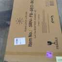 Oakland Living 6 ft. X 4 ft. Black Freestanding Metal Privacy Screen Room Divider with Flower Box (BLACK-FB-GEO)