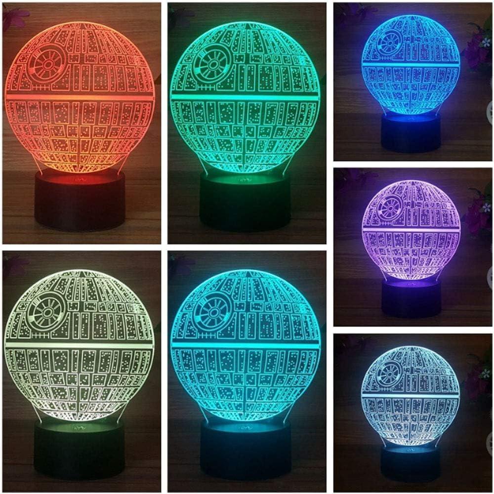 3D Illusion Platform Night Lights Touch Switch 7 Color Change USB Power LED Desk Lamp for Home Decorations or Holiday Gifts