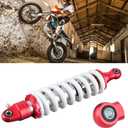 Shock Damper, 330mm Universal Rear Shock Absorber 13in Heavy Duty Steel Adjustable Spring Damper Damping for Pit Quad Mini Dirt Bike ATV Mountain Bike