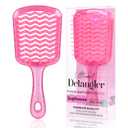 Detangling Hair Brush for All Wet or Dry Hair Types, Pain-Free Brushing Durable, Anti-Static Bristles, Lightweight Handle, Vented Wave UltraFlex Hair Brush (Rose Quartz Pink)