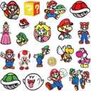 Iron on Patches,20 Pieces Embroidered Applique Patches,Sew On Iron on Patches Fabric Repair Patche Cute Cartoon Anime Patch for Kids Adult Clothes Jeans Jackets Hats Shoes Backpacks