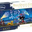 Clementoni - 39449 - Disney Mickey & Minnie Panorama Collection Puzzle for Adults and Children - 1000 Pieces -