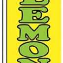 4 Less Co FRESH SQUEEZED LEMONADE Windless Swooper Flag Feather Banner Sign 2.5x11.5 ft Tall (Flag Only) 