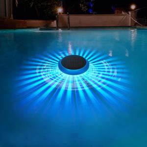 Floating Pool Lights, Solar Floating Pool Lights with RGB Color Changing, Waterproof LED Light for Inground Pools, Night Pool Parties, Fountains, and Outdoor Decor (1, Blue)