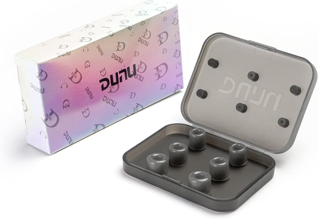 HiFiGo DUNU S&S Earbud Tips for 4.0mm-6mm Nozzle, Silicone Ear Tips Replacement for Da Vinci, Explorer, Titan S2, Wireless/Wired Earphones (XL(3 Pairs))