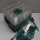 10 Pcks Seed Starter Tray 120 Cells Seed Starter Kit with Humidity Dome, Seed StartingTrays for Seed Seedling Planting Starter, Mini Greenhouse Plant Germination TraysGreen