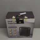 Bathroom Sensor Trash Can with Lid Automatic 2 Gallon Small Sensor Garbage Bin, 7.5 Liter Motion Sensor Smart Rubbish Bin Bathroom Decor, Slim Waterproof Plastic Garbage Can, Black Gold