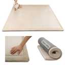 Hakuna Matte Premium Baby Play Mat 60x 80 Beige  Cloud-Soft Coral Velvet Memory Foam Rug for Crawling & Play  Non-Slip, Water-Resistant, Care Tummy Time Mat  Non-Toxic Padded Playmat