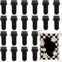 20Pcs Garden Flag Clips, All-Season Heavy-Duty Plastic Windproof Stoppers Hardware Accessories Prevent Slipping for Outdoor Flags, Small Banners, Curtains