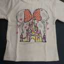 CM C&M WODRO Magic Kingdom Castle Shirt Toddler Baby Girls Magical Graphic T-Shirt Kids Summer Fairy Tale Short Sleeve Tees(Apricot, 18-24 Months)
