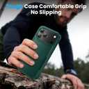 Magnetic for iPhone 17 Pro Case, Heavy Duty Protection, 23ft Military-Grade Drop Protection, Compatible with MagSafe, Tough Non-Slip, Matte Surface Phone case for iphone 17 Pro 6.3", Dark Green