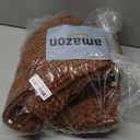 H.VERSAILTEX 2 Piece Bathroom Set Extra Thick Chenille Striped Pattern Bath Rugs for Bathroom Non Slip Soft Plush Shaggy Bath Mats for Floor(Caramel, 32 x 20 Plus 24 x 17 - Inches)