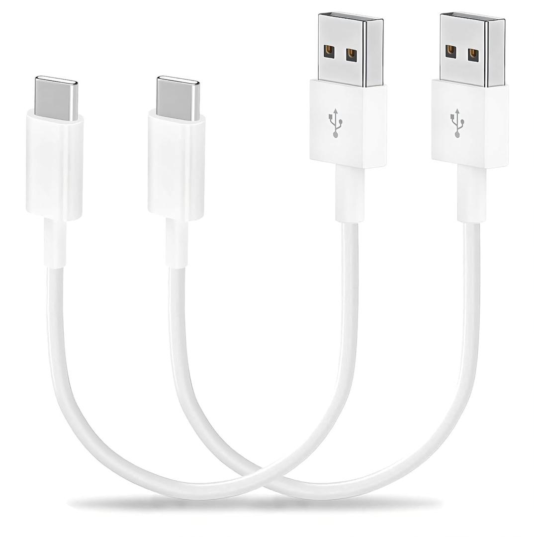 [Apple MFi Certified] Short iPhone 16 15 Charge Cable, 8inch 2Pack USB A to Type-C Cable Fast Charging High Speed Data Sync Transfer Cord for iPhone 15/16 Pro iPad/Airpods/Galaxy/Power Bank/CarPaly