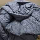 Litanika California King Size Comforter Set Ocean Blue, 3 Piece Cal King Cream Boho Tufted Bedding, Oversized Farmhouse Bed Set with 2 Leaf Pattern Pillowcases104x96In