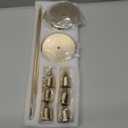 NLBTW French Gold Candle Holder Set of 6, Metal Candlestick Holders for Table or Mantel Decor Centerpiece, Candle Stick Holder Decor for Wedding, Dinning, Party or Anniversary