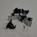 CIEMGNZOC 6-Pack Curtain Bracket Holders, Universal Self-Adhesive Wall Mounts, Fits 0.6'' to 1.5'' Rods, Black